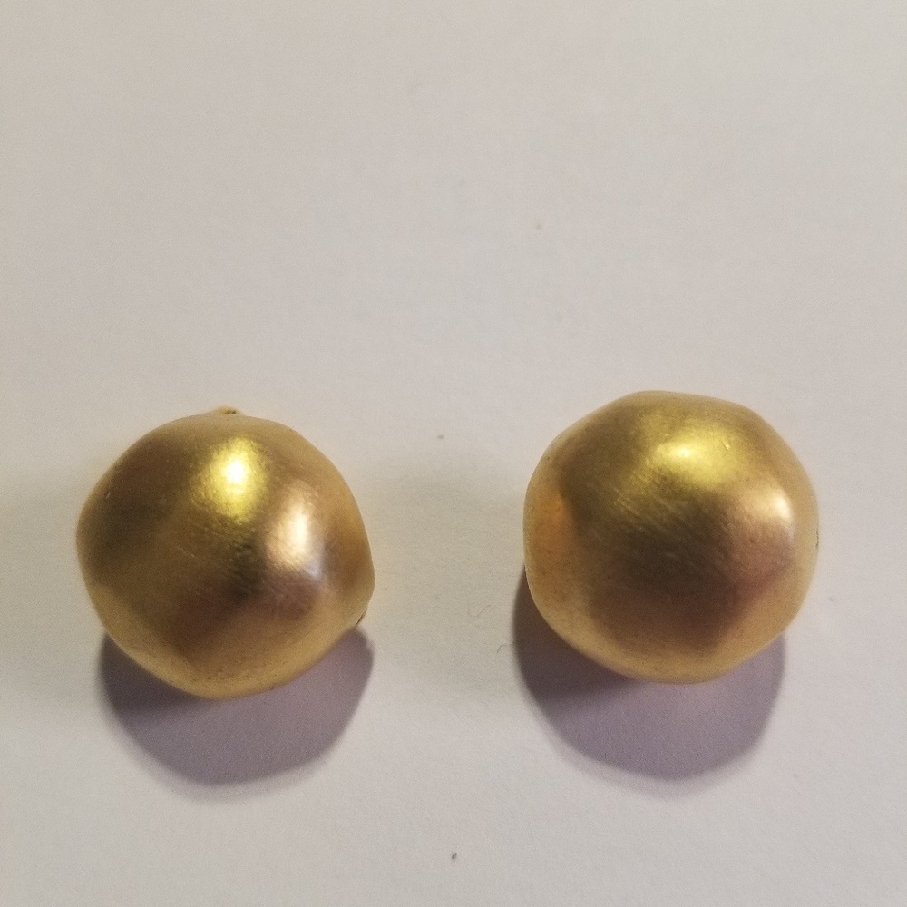 Karl Lagerfeld Signed Clip Earrings